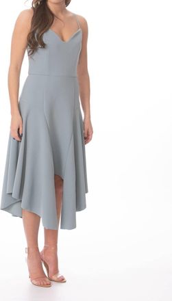 Elliatt Z Whispy Petal Midi Dress In Grey
