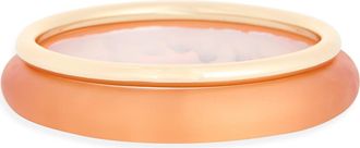 Nordstrom Rack 2-Pack Resin & Metal Bangle Bracelets in Peach- Gold at Nordstrom Rack