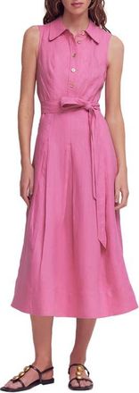 Boden Belinda Linen Shirt Dress in Pink at Nordstrom, Size 12