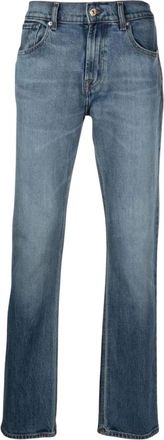 7 For All Mankind Jeans a gamba dritta blu notte - - Jeans - Uomo - Blu - W33