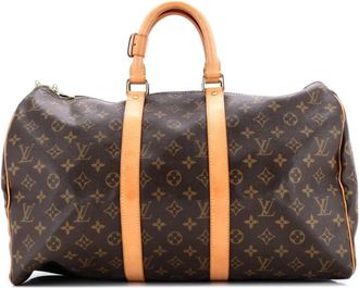 Louis Vuitton Keepall Bag Monogram Canvas 45 satchel - Bruin