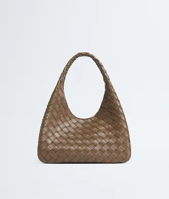 Bottega Veneta Small Campana - Brown - Woman - 100% Lambskin