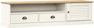 vidaXL Vidaxl - tv Cabinet vigo White 156x40x40 cm Solid Wood Pine