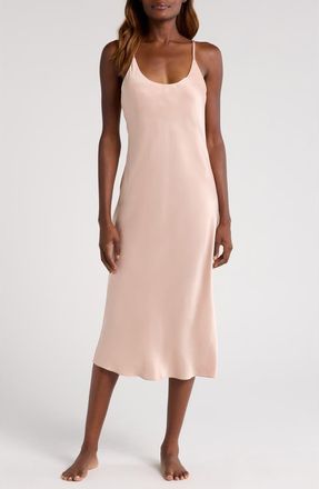 Lunya Washable Silk Slipdress Nightgown in Delicate Pink at Nordstrom, Size X-Small