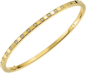 Chopard Ice Cube 18k Yellow Gold 0.37ct Diamond Bracelet, Size Medium