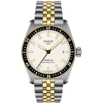 Tissot PR516 Powermatic 80 Automatic White Dial Two-tone Steel Unisex Watch T149.407.22.011.00