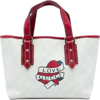 Gucci Pre-owned Gucci GG Supreme Heart Tattoo Handbag Ladies 75N9HHP0XJ85W1V2
