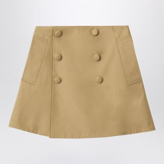 Burberry Gonna trench color sabbia in cotone