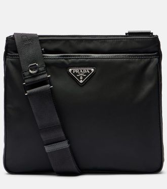 Prada Borsa a spalla in Re-Nylon con pelle