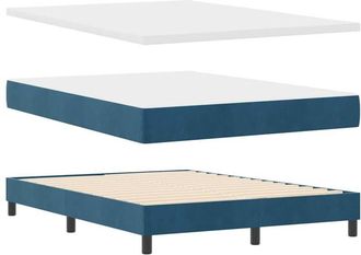vidaXL Vidaxl - Cama Con Somier Y Colch&oacute;n Gris Oscuro 80x200 Cm Terciopelo