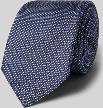 HUGO BOSS Seidenkrawatte mit Webstruktur in Marine, Gr&ouml;&szlig;e 1