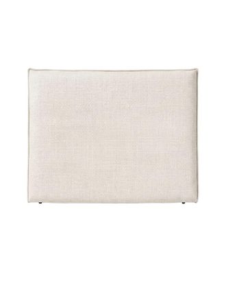 Hannun Cabecero tapizado con tejidos naturales 150 cm color blanco