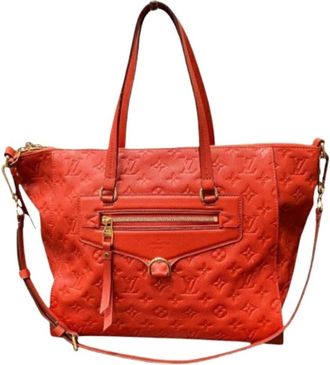 Louis Vuitton Pre-owned Tote Bags, female, Red, Size: ONE SIZE Pre-owned Lumineuse PM Monogram Empreinte Tote Bag