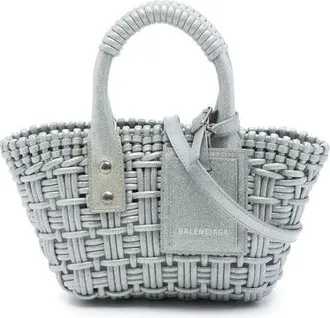 Balenciaga Pre-owned Balenciaga Metallic Faux Leather Bistro Basket Bag XXS Ladies T65BU5L0KO9H5GC1