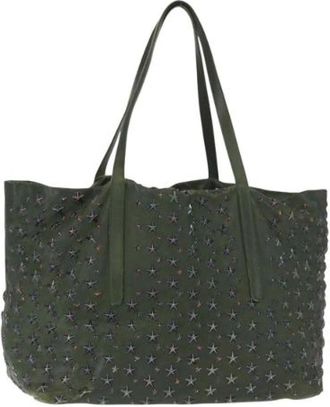 Jimmy Choo London Pre-owned Tote Bags, female, Green, Size: ONE SIZE Pre-owned Tote Bag