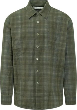 Our Legacy Borrowed Shirt - Heren - Casual Overhemden - Groen - M - Katoen - Overhemden