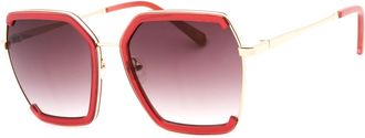 Guess GF0418 69T Womens Sunglasses Burgundy Size 58