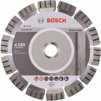 Bosch 2608602654 Disco De Corte De Diamante Best Concrete 180x2,4x12mm