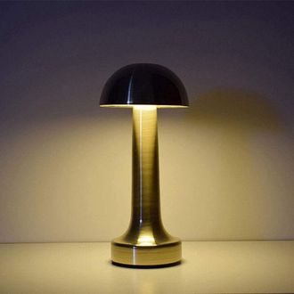 Trade Shop Trade Shop Traesio - Trade Shop - Lampada Por Tavolo Effetto Bronzo Ricaricabile Usb Lume Calda Para Local Bar