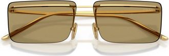 Prada Prc 53S Zonnebril - unisex - Zonnebrillen - Geel - 60 MM - Accessoires