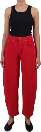 Ética Cassel Barrel Jeans In Fiery Red