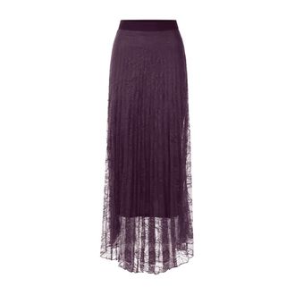 Rich & Royal Falda plisada de encaje - Skirts - Mujer - P&uacute;rpura - M