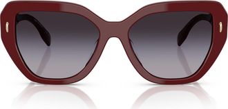Tory Burch 55mm Cat Eye Sunglasses in Grey Gradient at Nordstrom
