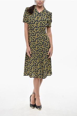 Ines De La Fressange Chiffon Midi Shirt Dress ANGELE size 42