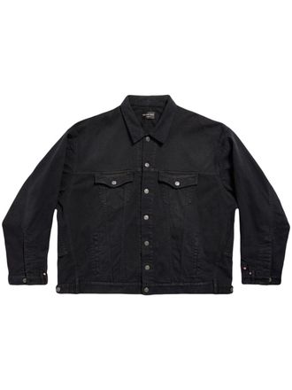Balenciaga Mens Deconstructed Denim Jacket