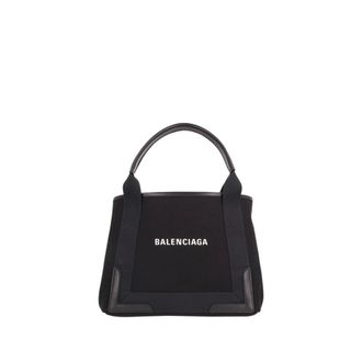 Balenciaga Cabas Small Canvas Tote - female - Balenciaga - Handbags - Black - ONE SIZE - Bags