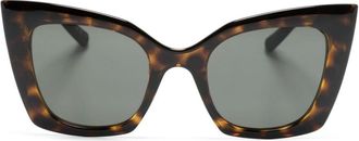 Saint Laurent Eyewear butterfly-frame sunglasses - women - Acetate - 51 - Brown