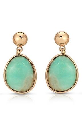 Ettika Amazonite Orb Drop Earrings in Amazonite And Gold at Nordstrom Rack