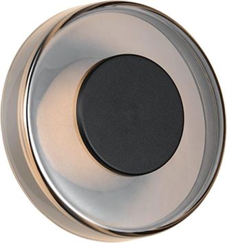 Trio Applique LED, metallo, nero opaco, 22x22x11,5 cm, Celeste