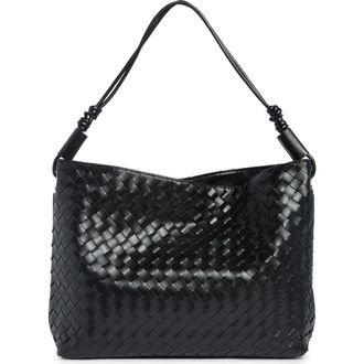 Urban Expression Woven Faux Leather Hobo in Black at Nordstrom Rack