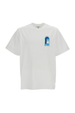 Casablanca White Printed Cotton T-Shirt