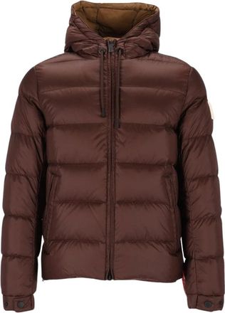 Afterlabel Verbier Cropped Puffer Jacket - Heren - Winterjassen - Bruin - M - Nylon - Jassen