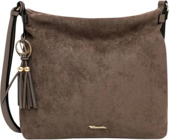 Tamaris TAS Mareike Handtas - Dames - Tassen - Bruin - Maat: ONE Size Velours
