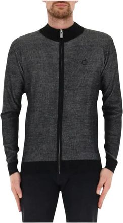 Trussardi Maglia - Heren - Vesten met rits - Zwart - 2XL - Hoodies & sweatvesten