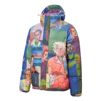 Puma x Kidsuper Studio Printed Puffer Down Jacket Blue Red Green Purple 531186-02