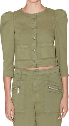 LE JEAN Sienna Jacket In Military