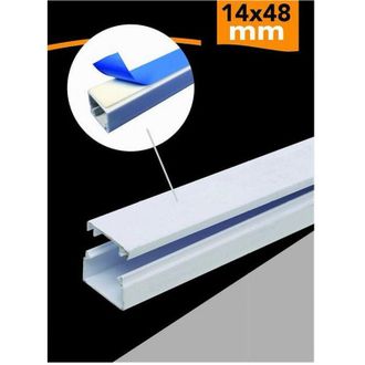 Trade Shop Trade Shop - 10pcs Cajas Perfiles Places Principales De Pvc White Pvc Dosehoso 2 Mt 14x48mm