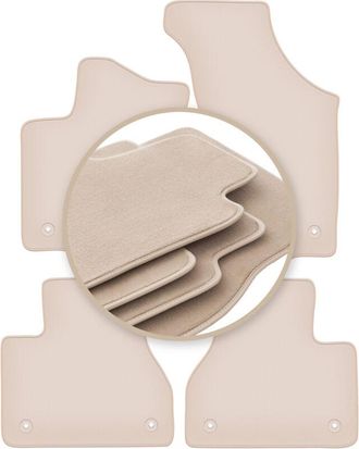 OEM Alfombrillas Premium Beige Para Volkswagen Phaeton Sed&aacute;n 2002-2016
