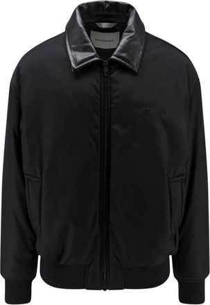 Balenciaga Heren, Jassen, Zwart, Maat: M Katoen