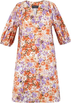 Exquise Jayleen Mini Dress in Orange Patterned at Nordstrom, Size Xx-Large