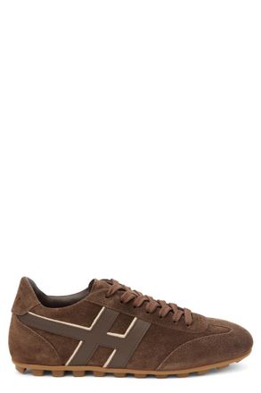 Hogan Dark Brown Logo Sneakers