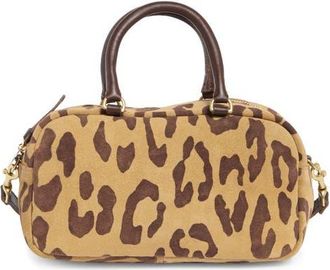 Clare Vivier Petite Claudine Suede Crossbody Bag in Lark/brown at Nordstrom
