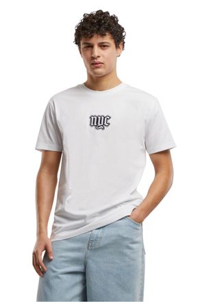 Mister Tee Mens Mt3695-nyc Old English Wording Patch Tee T-Shirt, White, M
