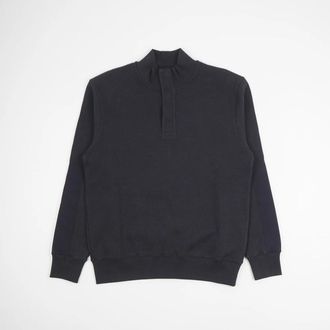 Herno Geribbelde coltrui - Heren - Coltruien - Blauw - XL - Truien & Vesten