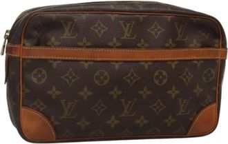 Louis Vuitton Pre-owned Tela clutches - - Pre-owned - Donna - Marrone - ONE SIZE