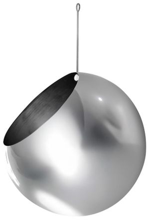 AYTM H&auml;ngender In-/Outdoor Design Blumentopf Globe, Silver